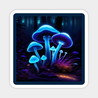 Bioluminescent mushrooms Magnet