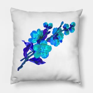 Blue Flower Pillow