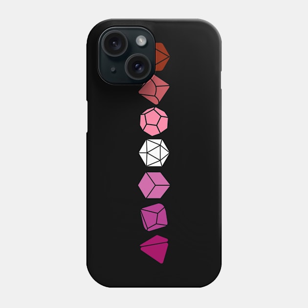 Lesbian Pride Dice Phone Case by RisaRocksIt