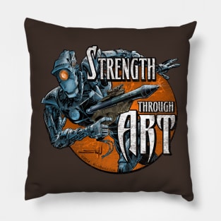 Strength Through Art - Robot Pillow