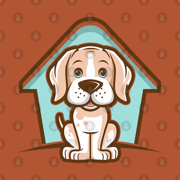 Dog and House by michony