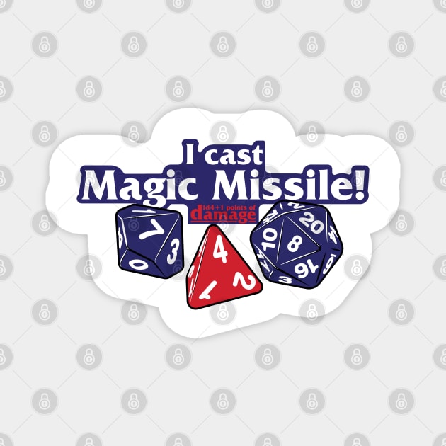 I Cast Magic Missile Magnet by synaptyx