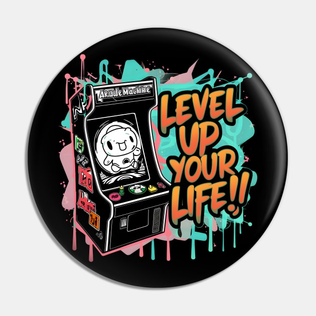 "Retro Game Boost: Level Up Your Life!" Pin by WEARWORLD