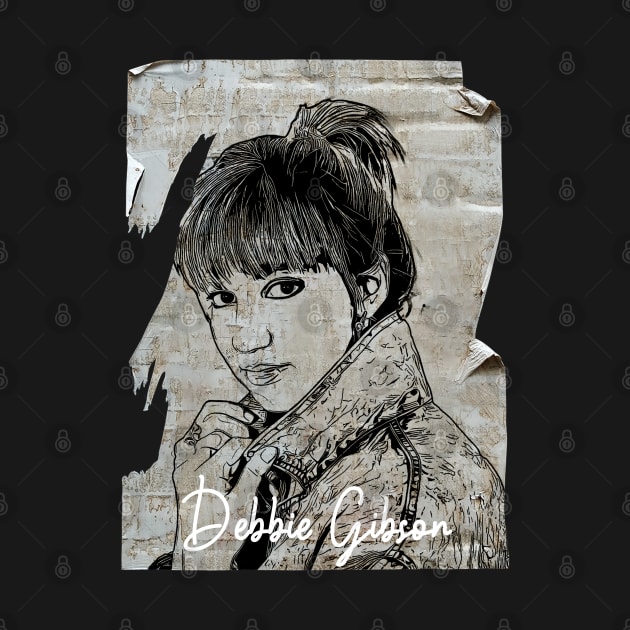 Debbie Gibson 80s Vintage Old Poster by Hand And Finger