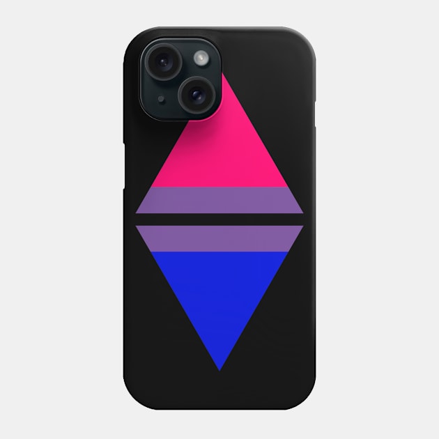#nerfingwithpride Auxiliary Logo - Bisexual Pride Flag Phone Case by hollowaydesigns