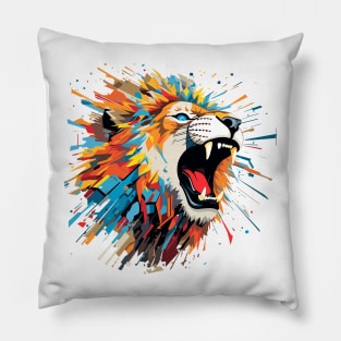 Lion Animal Freedom World Wildlife Wonder Abstract Pillow