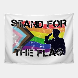 Stand For The Flag - LGBT Funny Pride Joke Tapestry