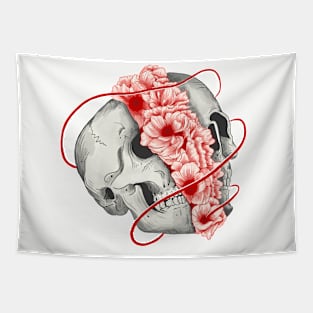 Skull split Tapestry