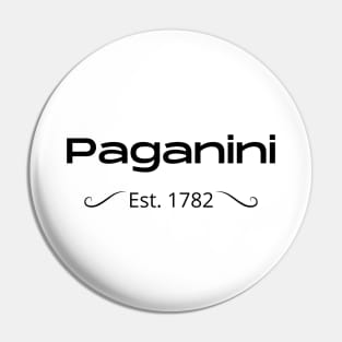 Paganini Est. 1782 Pin