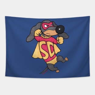 Cute Funny Super Doxie Dachshund Hero dog Tapestry