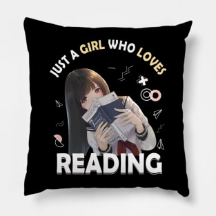 Just A Girl Who Loves Anime Ramen And Reading Japan Anime Pillow