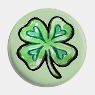 Shamrock St Patrick's Day Love Pin