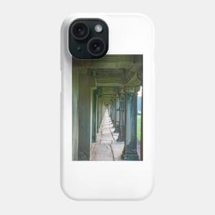 Pillars Along The Gallery, Angkor Wat Phone Case