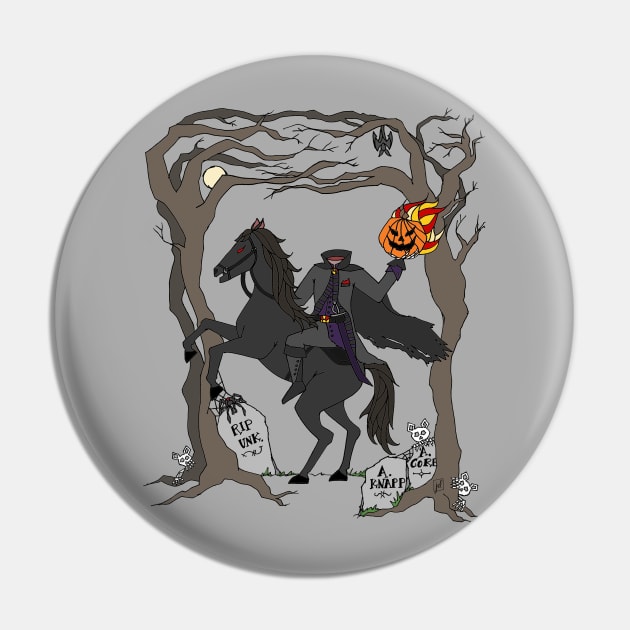 Headless Horseman Pin by MellyLunaDesigns