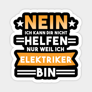 Elektriker Elektroniker Spruch Magnet