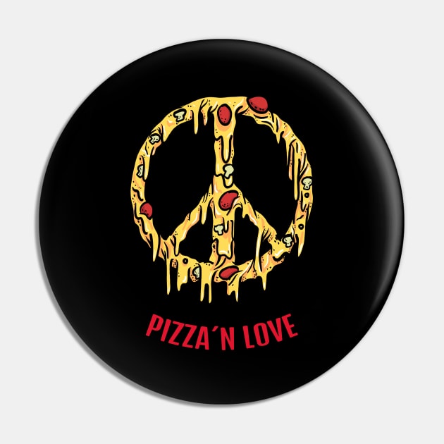 Pizza'n Love Pin by Sanworld