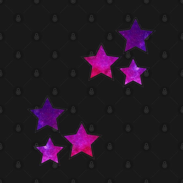 Galaxy stars sticker pattern by HR-the-Chemist