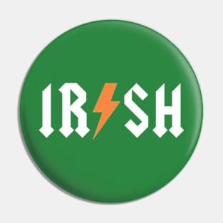 Irish (white, gold) Pin