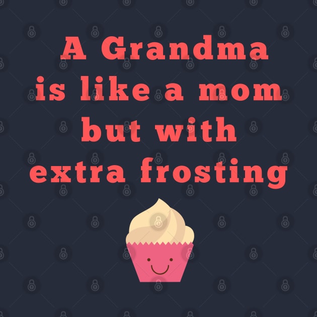 a grandma is like a momwith frosting by Theblackberry