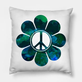 Deepwater Peace Flower Pillow