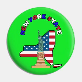 State of New York USA Pin