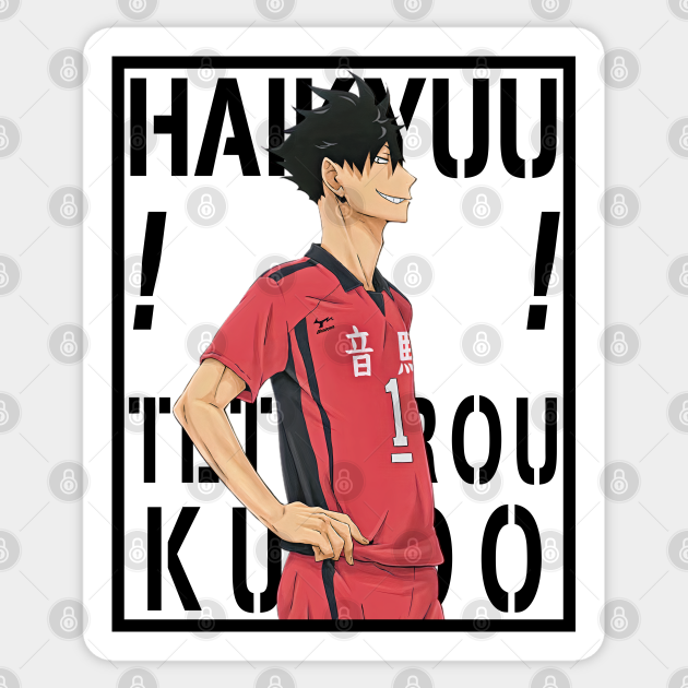 Haikyuu Tetsurou Kuroo Background Text Black Tetsuro Kuroo Sticker Teepublic Ok, heres the black and white sketch of demonicdesigns kuro'o im going to refine it before i add colour. haikyuu tetsurou kuroo background text black by inalz
