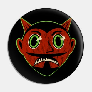 Vintage Halloween Red Devil Pin