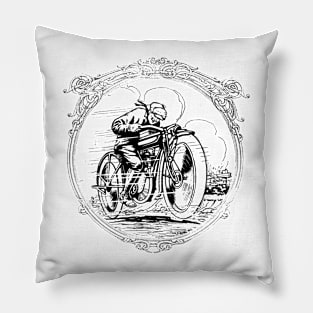 Vintage Biker Pillow