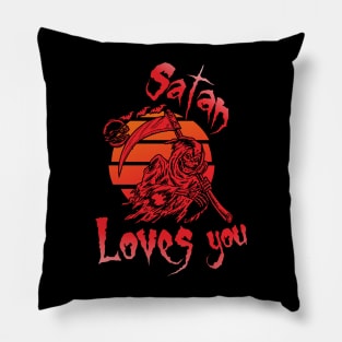 Satan loves you Pillow