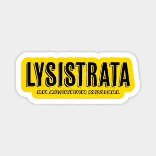 Lysistrata Black Logo Magnet