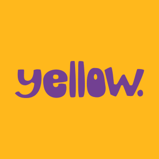 Yellow on purple T-Shirt