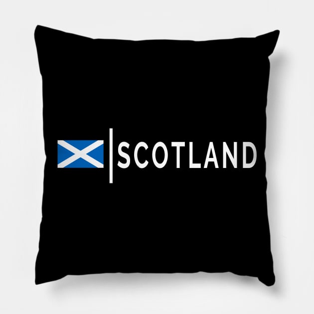 Scotland Saltire Flag Lovers of All Things Scottish Pillow by tnts