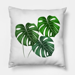 Monstera leaves Pillow