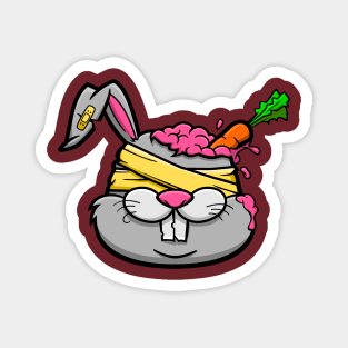 Brain Rabbit Head Magnet