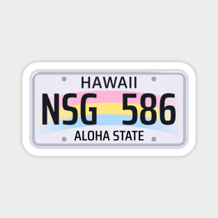 Hawaii License Plate Magnet