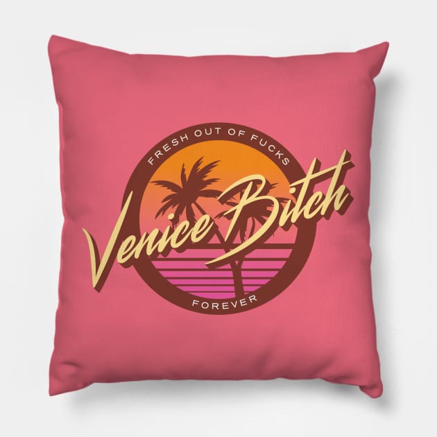 Venice Bitch Pillow by LondonLee