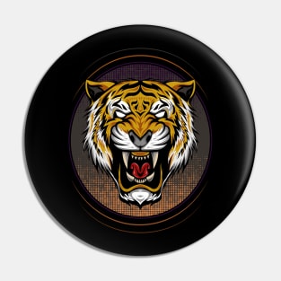 Tiger mascot illustration Pin