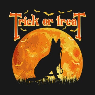 German Shepherd Trick or Treat Halloween T-Shirt