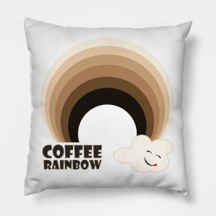 Coffee Rainbow Pillow