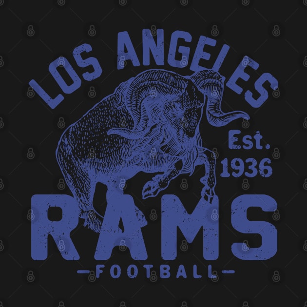 Retro Los Angeles Rams 1 by Buck Tee by Buck Tee