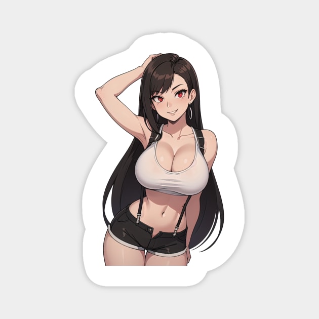 Tifa Lockhart Magnet by mindworldz