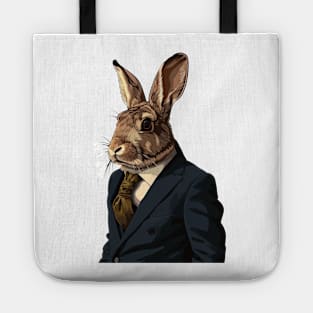 gentleman bunny Tote