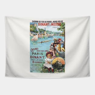 Dinant Meuse Belgique Vintage Poster 1890s Tapestry