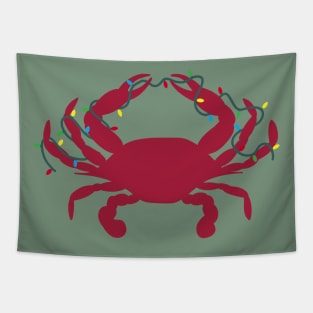 Christmas Crab Tapestry