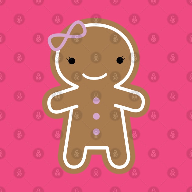 Kawaii Gingerbread Girl by marcelinesmith