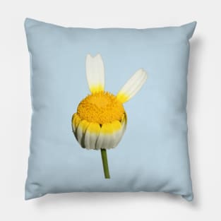 Hippie Flower Making Peace Sign Pillow