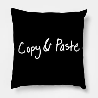 Copy & Paste Black Pillow