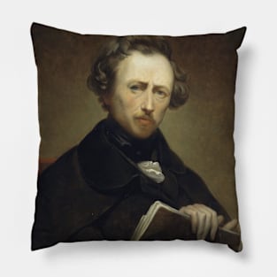 Self Portrait at the age of 43 by Ary Scheffer Pillow