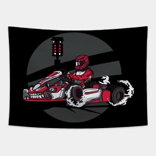 RED MONSTER GOKART Tapestry