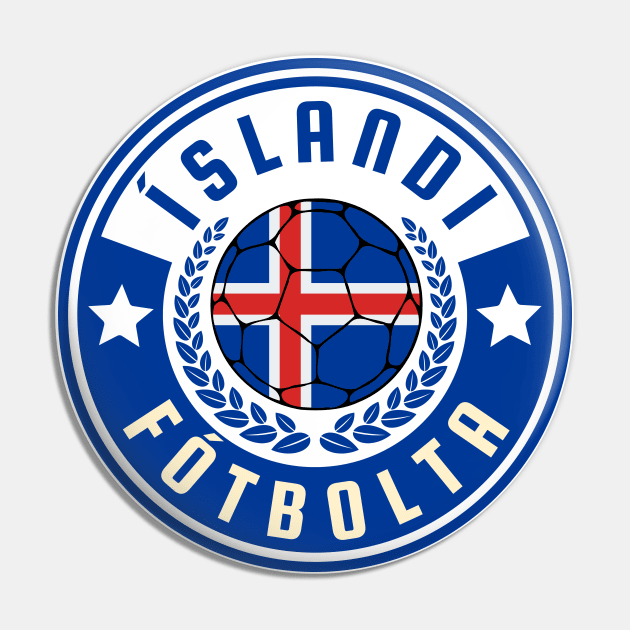 Islandi Fotbolta Pin by footballomatic